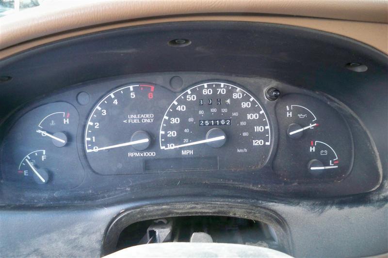 95 mazda b-2300 speedometer head only w/tach mph f080mj 58276