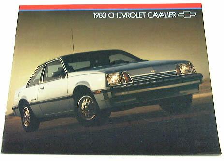 1983 83 chevrolet chevy cavalier brochure coupe cs 