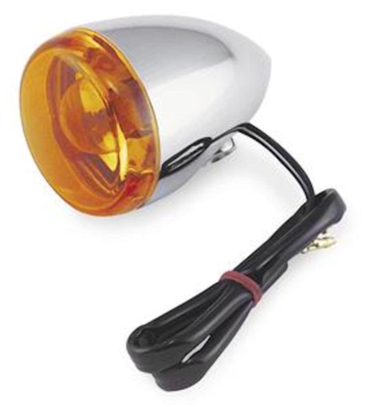 Bikers choice motorcycle bullet rear dual filament turn signal amber lens 162376