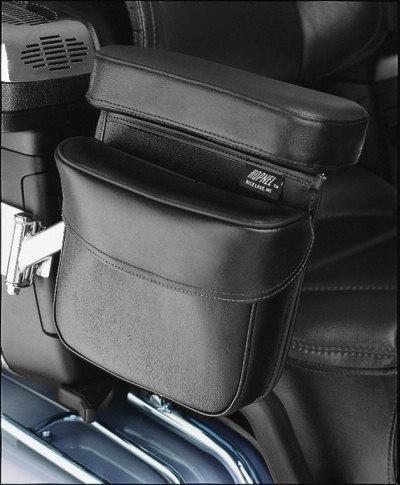 Passenger armrest pouch black for honda goldwing gl1500 (arc-1bk)