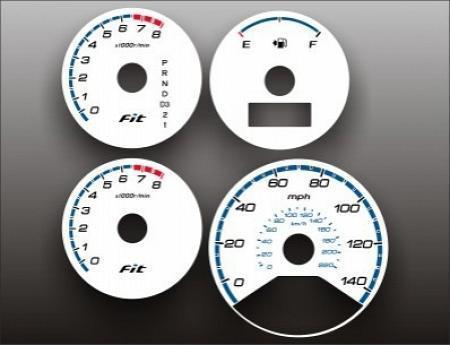 2007-2008 honda fit instrument cluster white face gauges 07-08