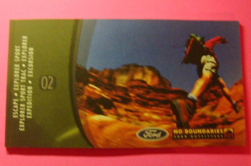 2002 ford escape..explorer..expedition..excursion showroom sales brochure