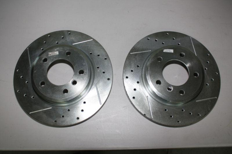 3-series power stop cross drilled and slotted rotor set-ebr630xr-ebr630xl-td006