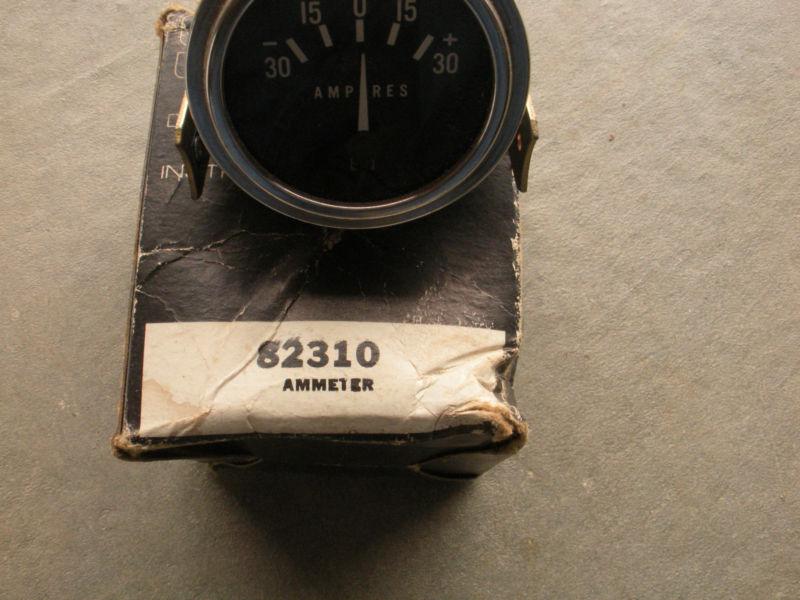 Vintage nos stewart warner amp gauge amperes hot rat rod restoration never used!