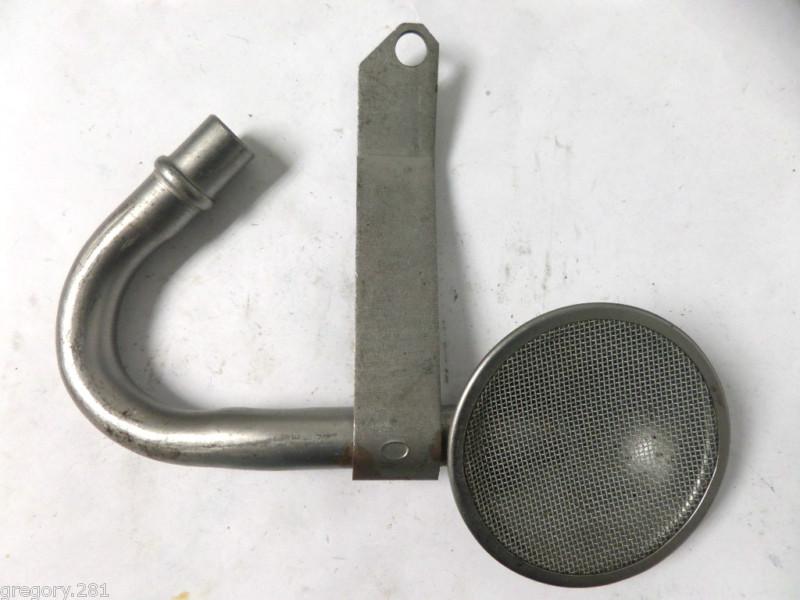 Engine oil pump pickup tube with screen 