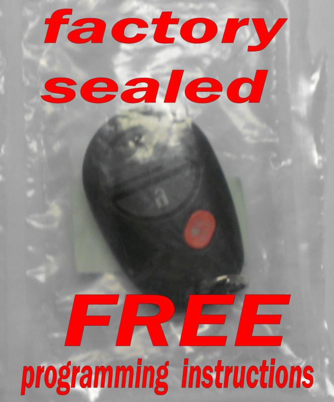 New oem factory sealed toyota 2 button w/ panic keyless remote fob transmitter 