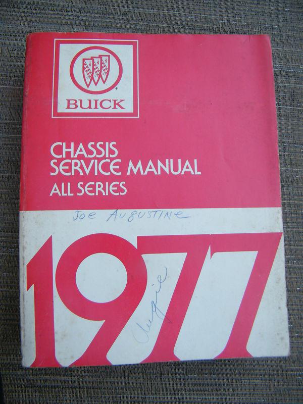 1977 buick original chassis service manual all series with wiring diagrams