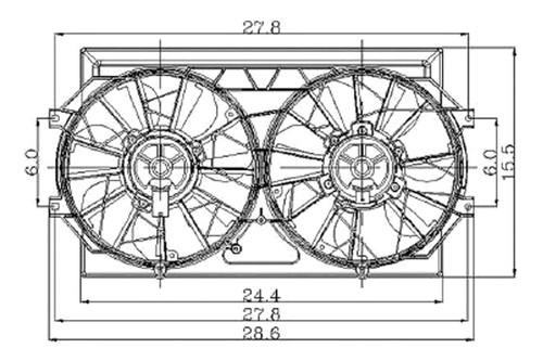 Replace ch3115113 - 1999 chrysler cirrus dual fan assembly car oe style part