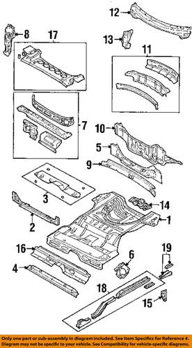 Chrysler oem 5019018ac rear body-rear body panel