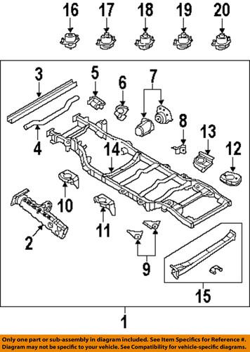 Jeep oem 68055134ad frame-frame assembly