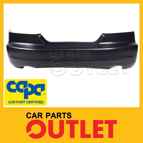 2003-2005 honda accord coupe rear bumper primed black 3.0l v6 2dr capa certified