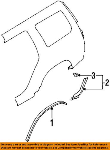 Subaru oem 91112sa270 exterior-molding assembly