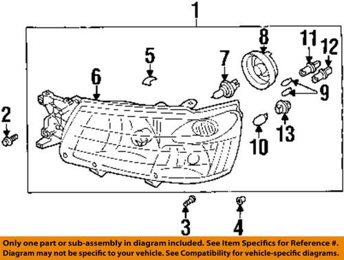 Subaru oem 84001sa030 headlight-headlamp assembly