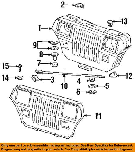 Jeep oem 6034205 hood-bushing bolt