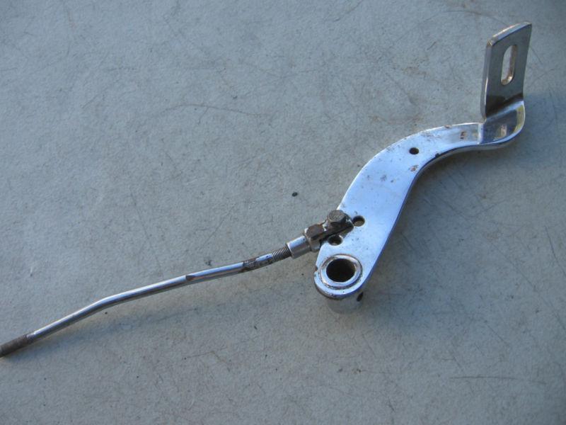 Harley-davidson chrome mechanical rear brake pedal flathead knucklehead panhead