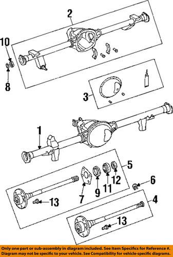 Jeep oem 5252505 axle housing-axle shaft retainer