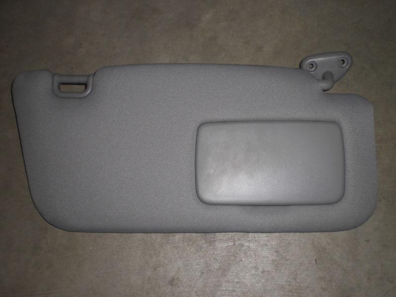 03-08 subaru forester passenger sun visor sunvisor shade rh right oem gray