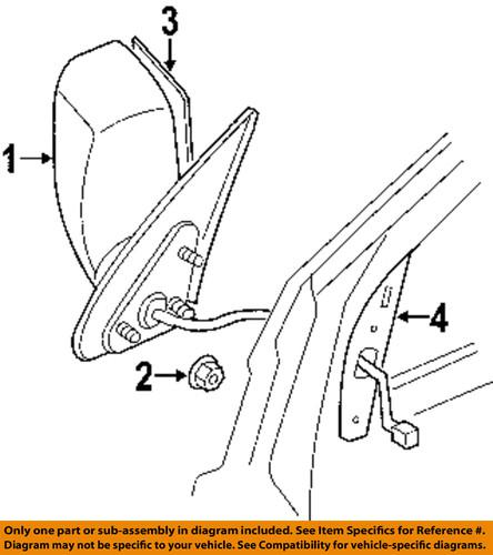 Chrysler oem 5136141ab outside mirrors-mirror glass