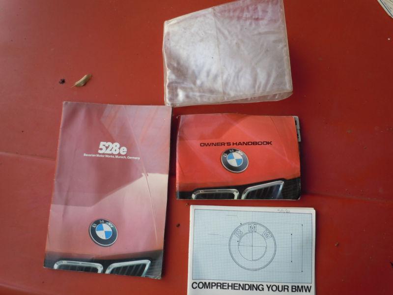 Bmw e28 528e owners manual, radio guide and sales brochure  