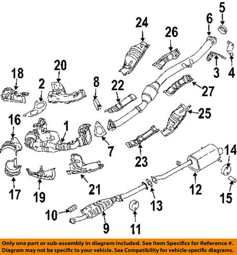 Subaru oem 44300fe361 exhaust muffler