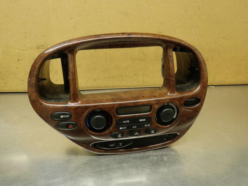 01 02 03 04 toyota sequoia heater & a/c controls oem 0757462