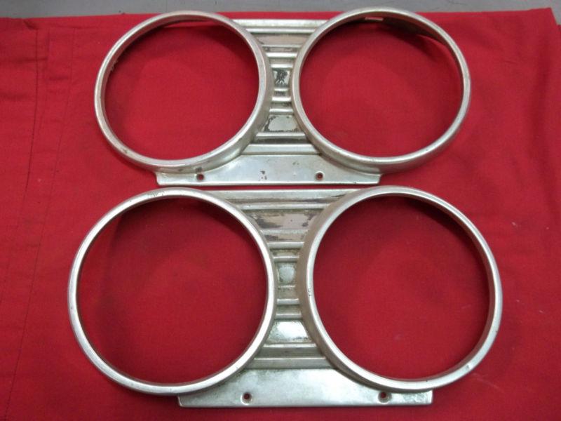  gm oem 1967 chevy chevelle  head light bezels el camino nice original 396 427 