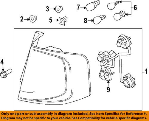 Ford oem bt4z13404b tail lamp