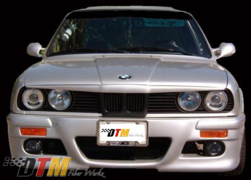 Bmw e30 dtmfiberwerkz style e46 m3 look front bumper body kit frp