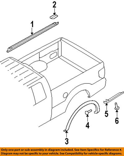 Ford oem 5l3z99290d90aaa pick up box-upper molding plug