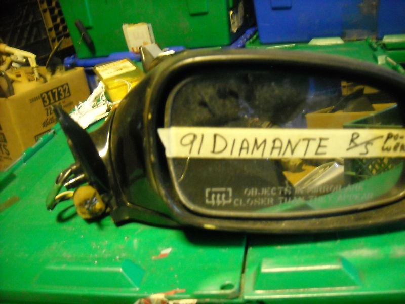 1991 mitsb. diamante right side power mirror oem