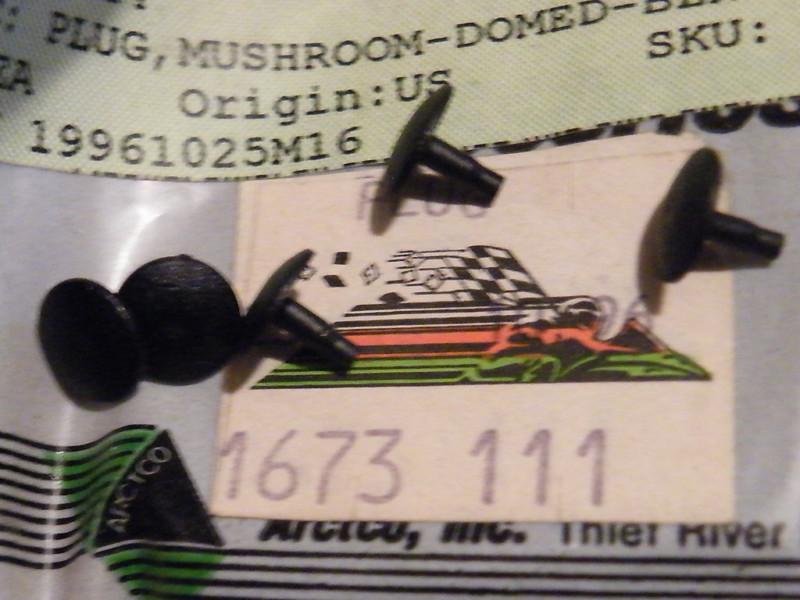 Nos tigershark arctic cat black mushroom plug daytona monte carlo qty5 1673-111