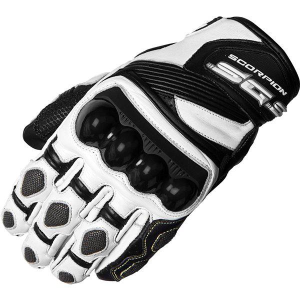 White l scorpion exo sgs leather glove