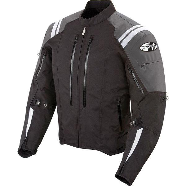 Black/grey m joe rocket atomic 4.0 textile jacket