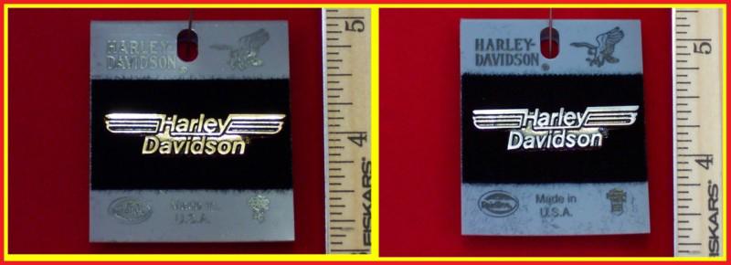  "harley davidson racing pin"-(2) variations