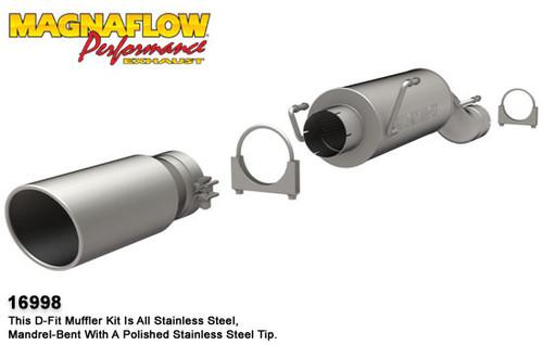 Magnaflow 16998 dodge diesel cummins, d-fit muffler kit exhaust muffler exhaust