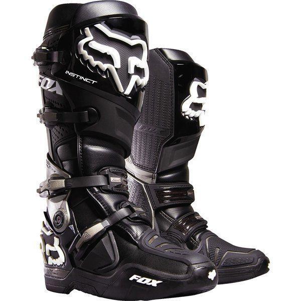 Black 12 fox racing instinct boots