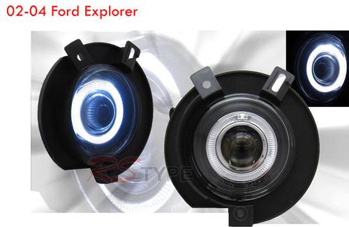 Halo projector fog lamp ~ 2002 2003 2004 ford explorer 1pair