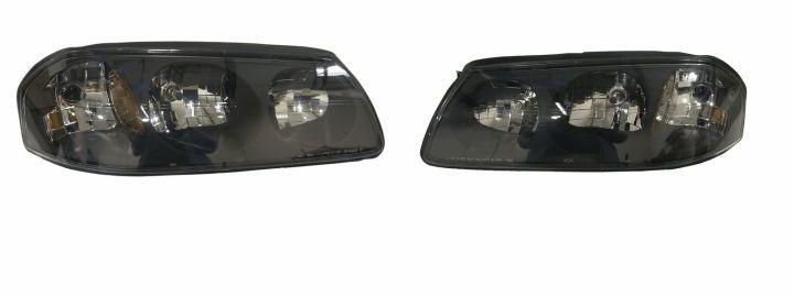 Headlight headlamp assembly pair set both driver passenger side left+right lh+rh