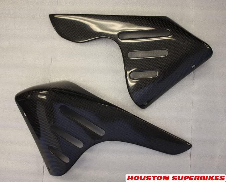 Fits ducati monster s4 s4r s4rs carbon fiber radiator guards