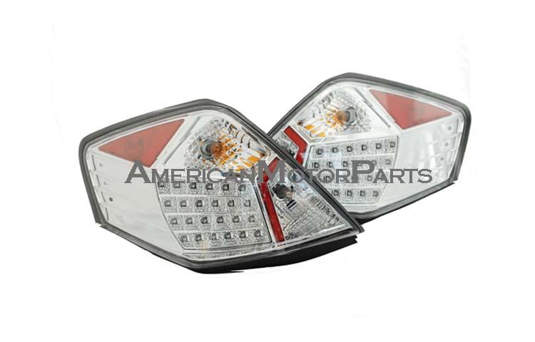 Depo pair euro style chrome altezza tail lights w/ led 07-08 nissan altima 4dr