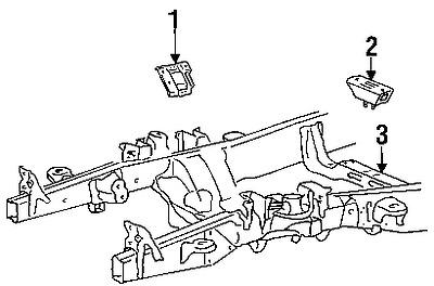 Lincoln 7l3z6038da genuine oem factory original front mount