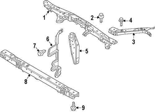 Nissan 625221ka0a genuine oem factory original vertical support