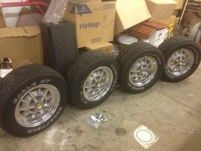 1967  4 shelby  original  aluminum ten spoke 15x7 wheel and lug nuts -