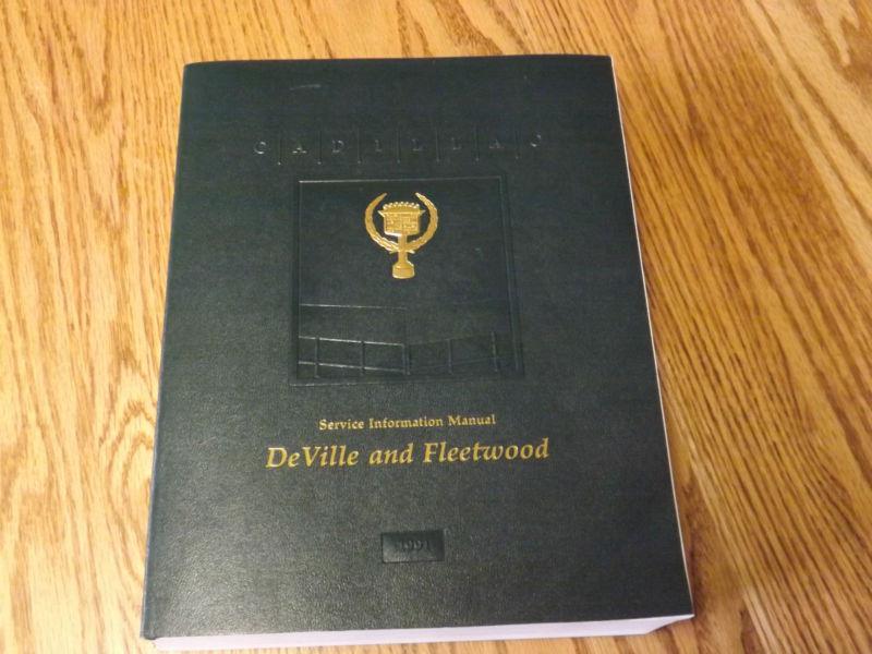 1991 cadillac service manual for de ville and fleetwood great condition!