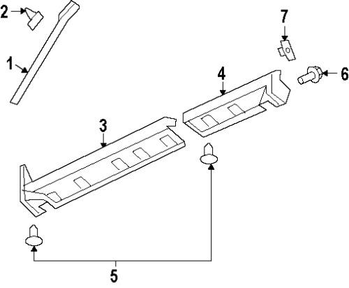 Jeep 5182573ab genuine oem factory original rocker molding