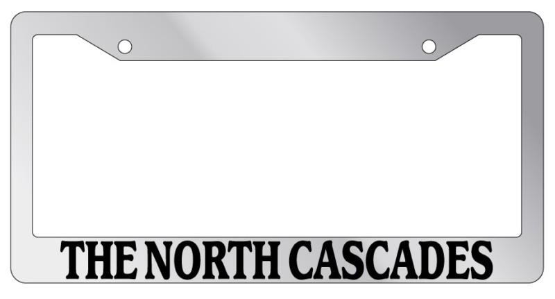 Chrome license plate frame the north cascades auto accessory novelty