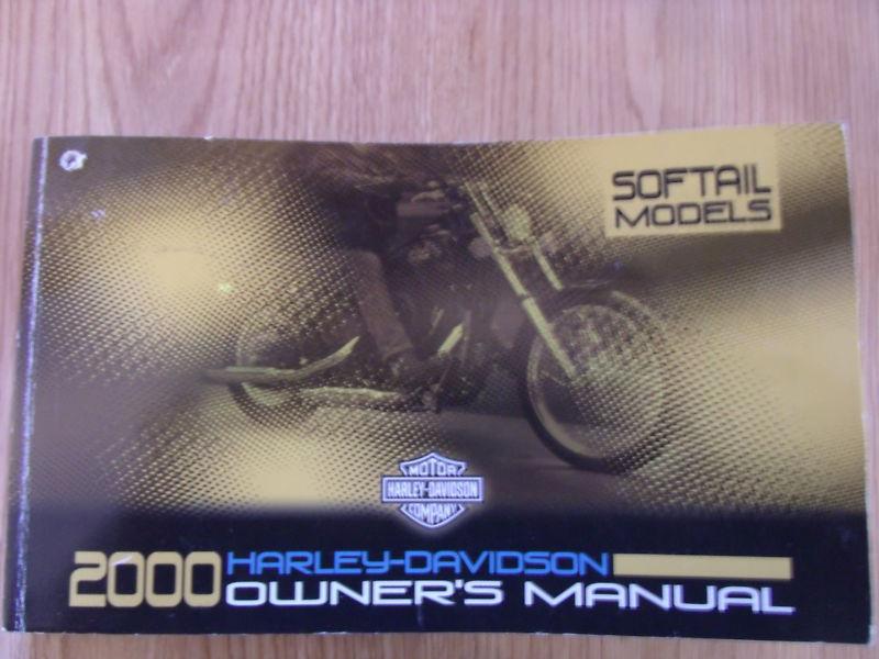 Harley davidson softail owners manual 2000