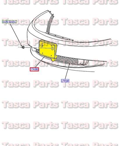 Brand new oem front license plate mounting bracket 2001-2005 mercury cougar