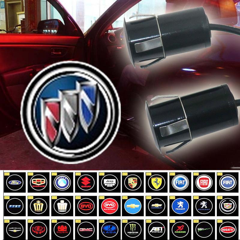 2x 4th gen car door led laser projector welcome courtesy step logo light buick