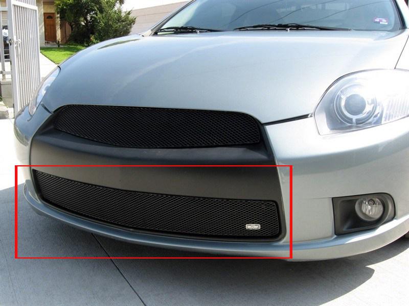 2009-2012 mitsubishi eclipse grillcraft lower black grille 1 pc grill  mit3316b